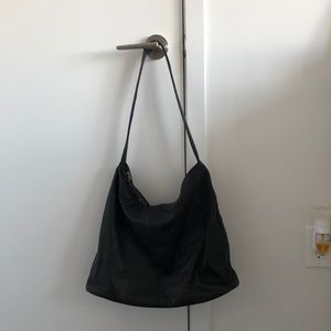 Black Leather Tote